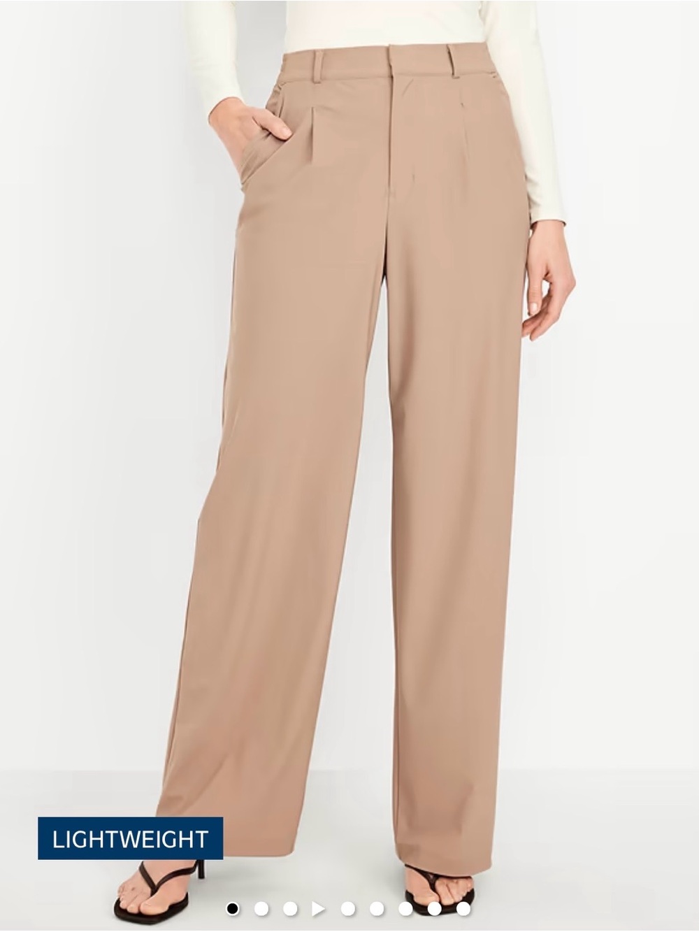 Old Navy Wide-Leg Pants in Beige